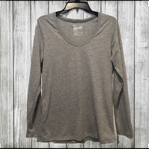 🌟EUC🌟 GRAY NIKE DRI FIT LONG SLEEVE TEE